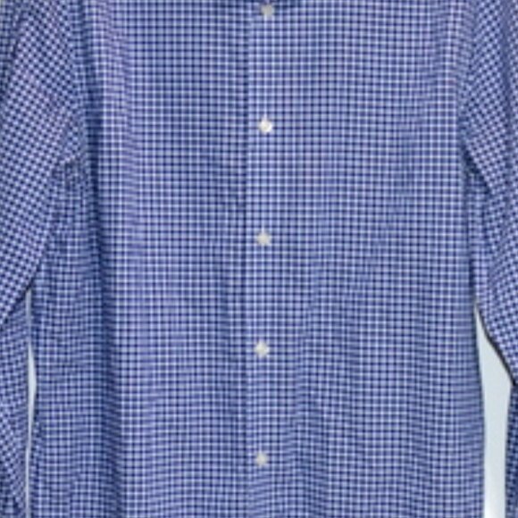 Banana Republic Men's Small Blue Plaid Button Up Shirt – Size: Large - Picture 3 of 11